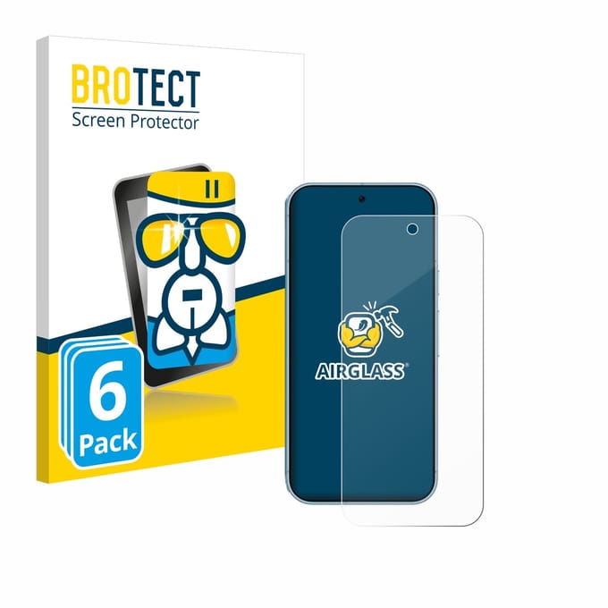 Screenprotector 6 Stuks voor Google Pixel 9 Pro Beschermglas transparant