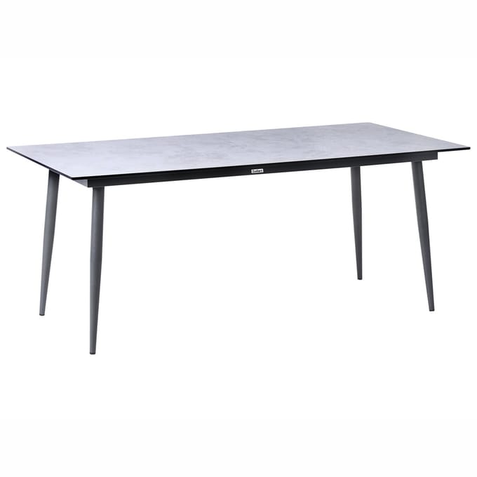 SOVARETO - Tuintafel - Donkergrijs/Lichtgrijs - HPL/Aluminium