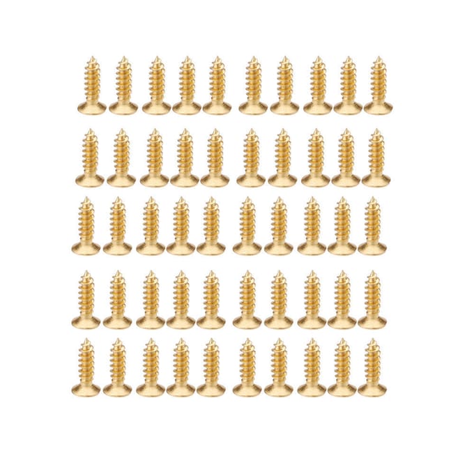 50 schroeven verguld 3 mm voor Fender Strat Tele elektrische gitaar slagplaat Scratchplate goud