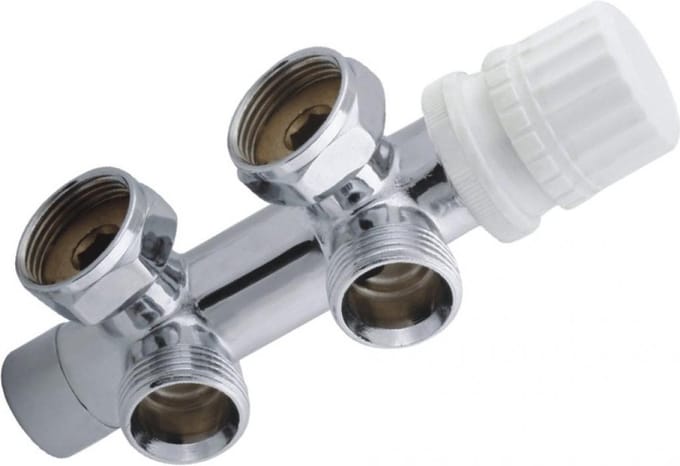 Sanifun thermostatisch 3/4 onderblok haaks-links