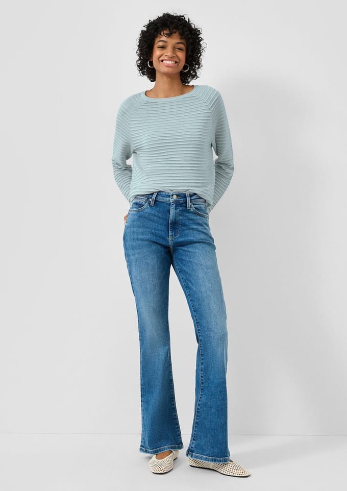 Q/S designed by - Dames pull - Maat S - Vrouwen - Groen - polyester