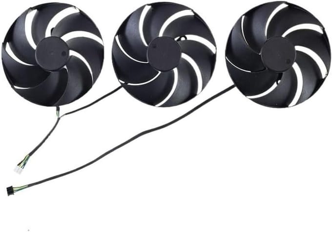 Videokaart Ventilator - Koeler - Grafische Kaart Koeling - 4-Pins Connector - 95mm - Groen