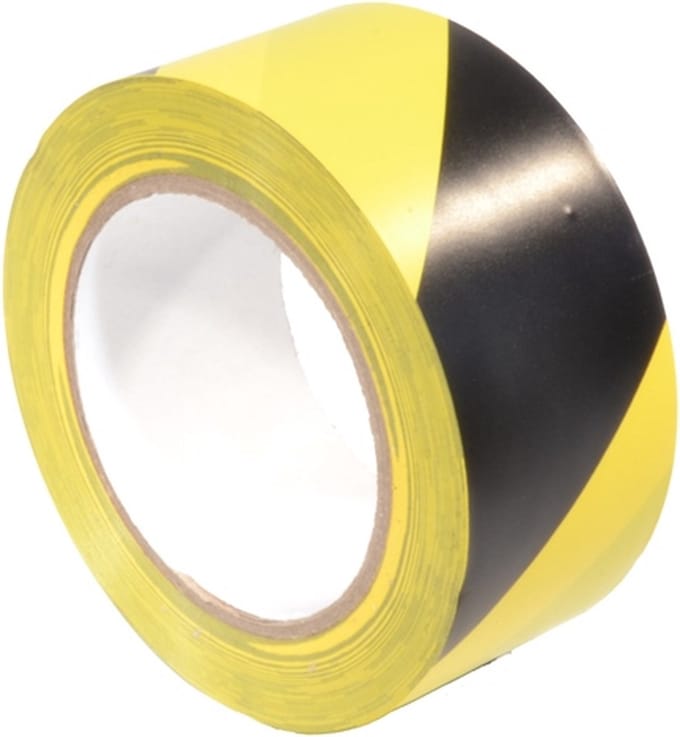 Markeringstape Geel/Zwart 50mm x 33m - 021.0395