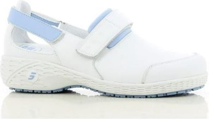 Safety Jogger Oxypas Sandaal SAMANTHA OB –  Slipvast SRC – ESD - Lichtblauw, Maat 36