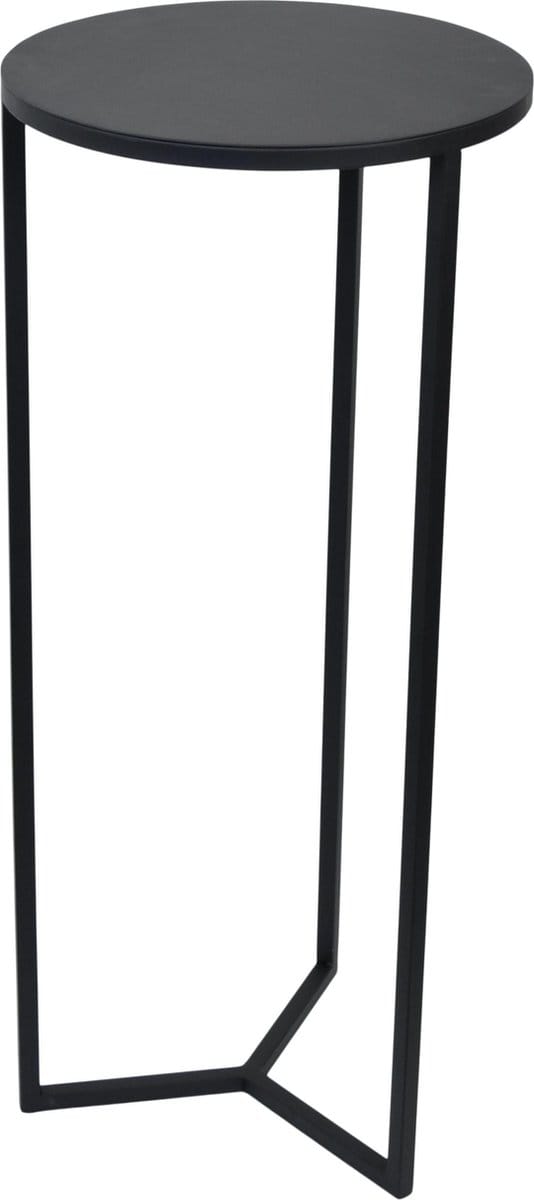 LOFT42 Sense ronde Plantenzuil - Zwart metaal - 35x35x80