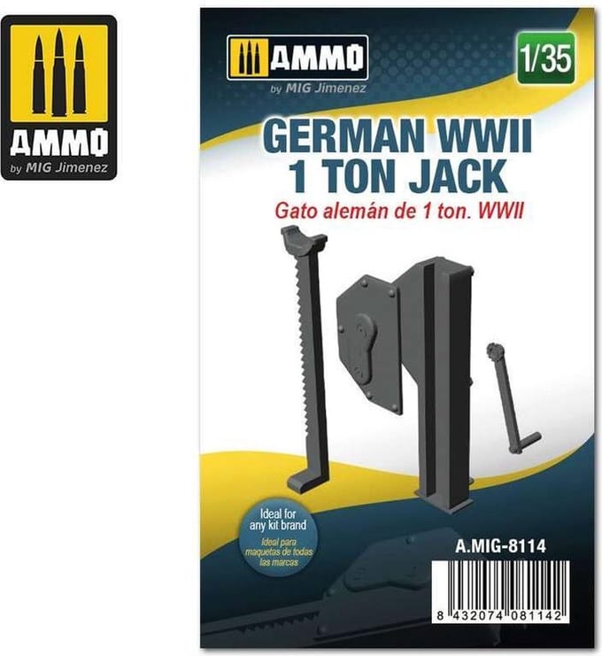 AMMO by Mig Jimenez Modelbouwpakket - AMMO MIG 8114 GERMAN WWII 1 TON JACK Resin onderdeel - 1:35 - Modelbouw