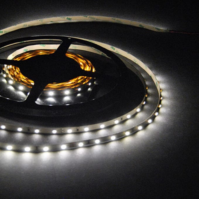 LED Strip 3528 060 leds/mtr IP20 NW 4000K 4.8W 24VPCB 8mm