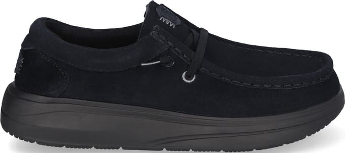 HEYDUDE - Wendy Comf Suede Dames Instappers Black - Maat 37