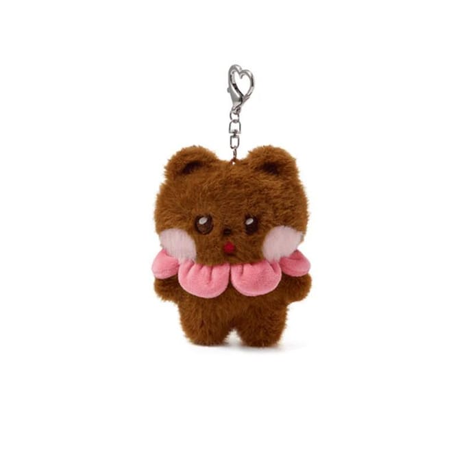 ILLIT - [2e Debuutverjaardag : DEARLIT] OFFICIELE MD Pluche Sleutelhanger Wonhee brown