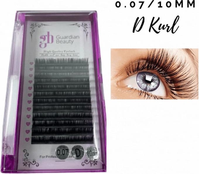 Guardian Beauty Wimpers Extensions - 10mm - 0.07 D Krul