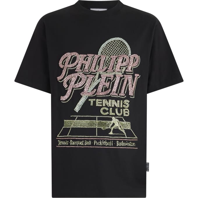 Round Neck T-Shirt Tennis Club Strass