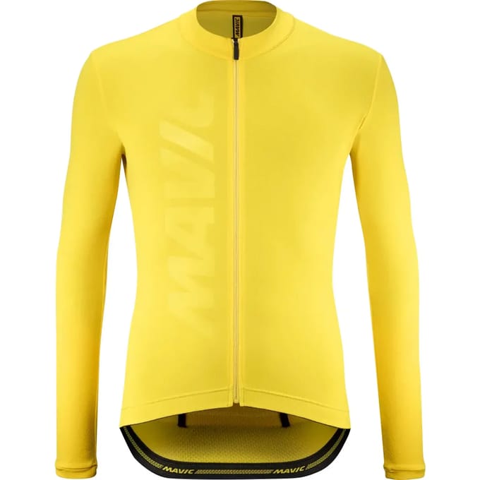 Mavic Aksium Thermo Trui Met Lange Mouwen Geel S Man