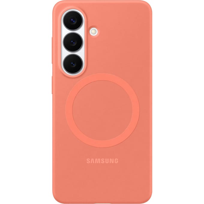 Silicone Magnet Backcover voor de Samsung Galaxy S26 - Coral Red