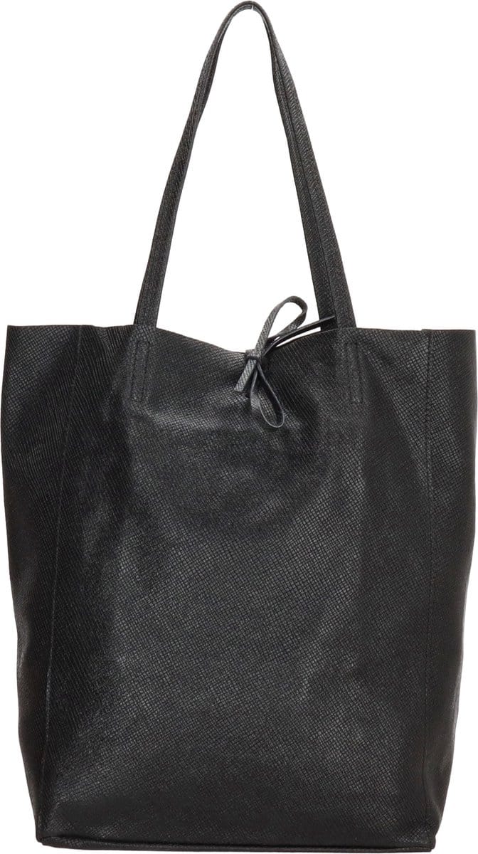 Charm London Elisa Shopper - 100% Leer - Leren Tas - Zwart