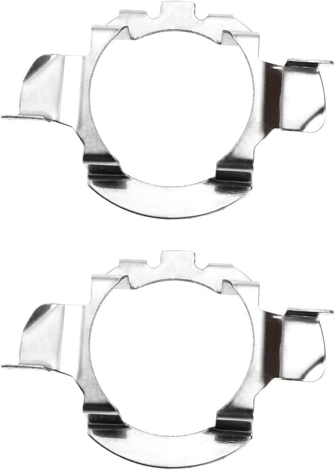 H7 LED Koplamp Lamp Adapters Vervanging Zilver Metaal