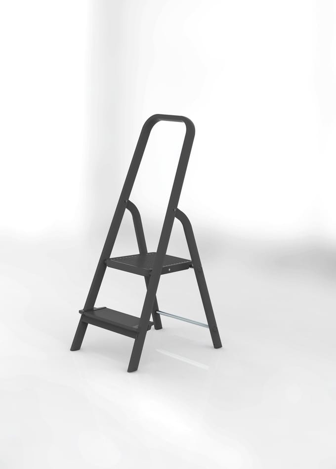 Altrex Grand Step Black huishoudtrap - 2 treden | Stahoogte 1.11 meter