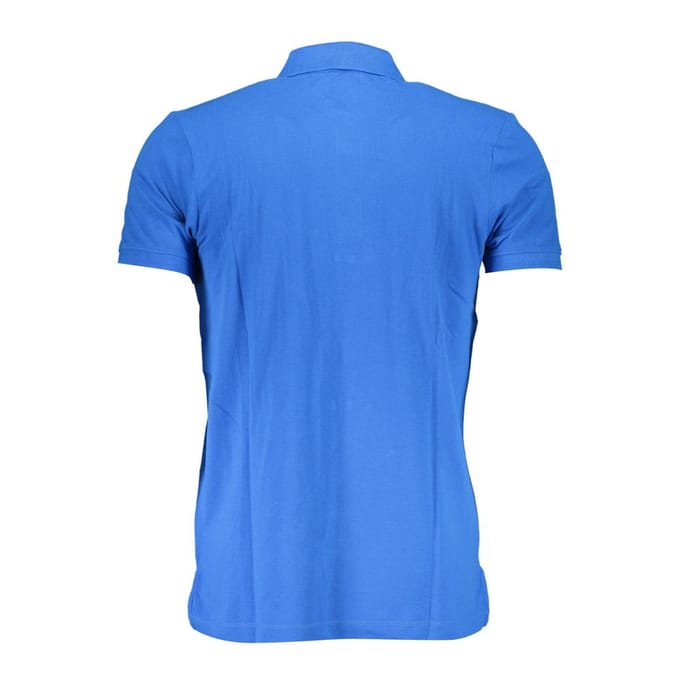 Gianmarco Venturi Blu Katoenen Heren Poloshirt