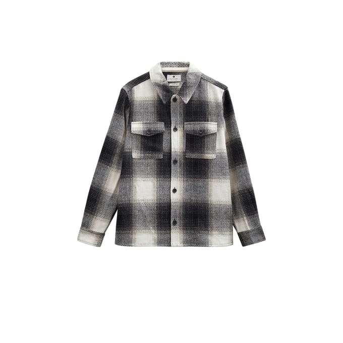 Geruite wollen overshirt Anerkjendt Oscar