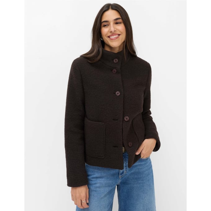 Brax Dames Jas  Style POLLY brunette, donkerbruin, maat 38