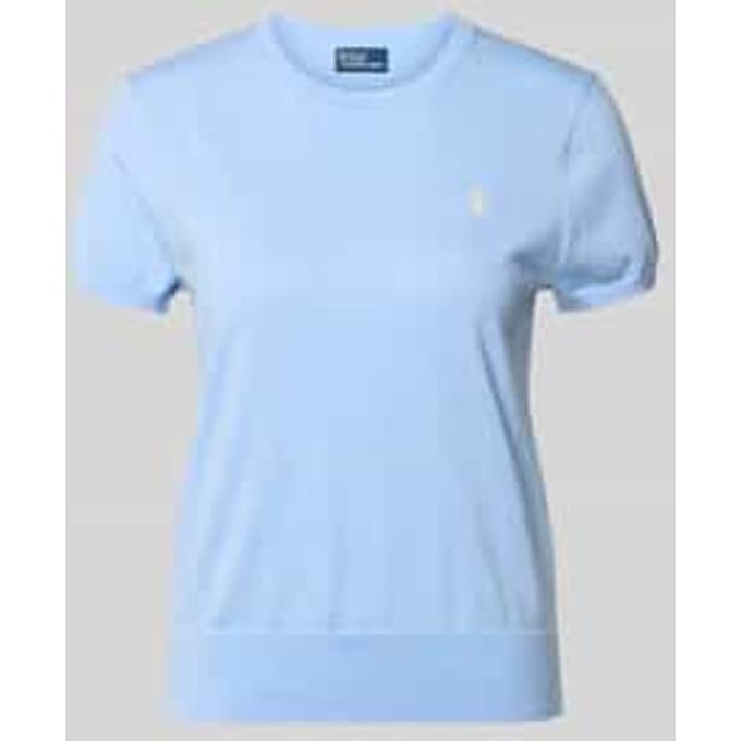 regular fit gebreide pullover van katoenmix