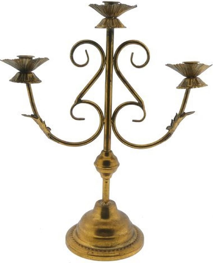 Kandelaren - Candleholder 36x43 Ant. Copper