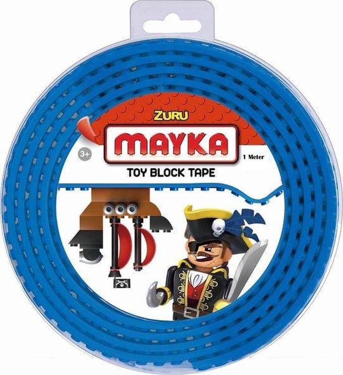 Zuru Mayka Block Tape - 2 Noppen 1m Blauw