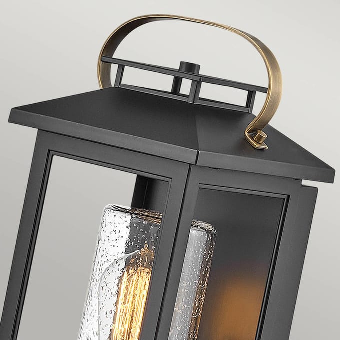 Hinkley LED Wand Buitenlamp Atwater | 1X E27 Max 60W | IP44 | Dimbaar | Black