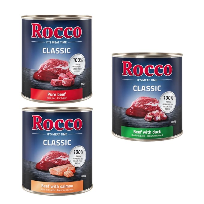 6x800g Exclusive-Mix Rocco Classic Hondenvoer