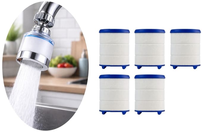 Goodz4All Navulling Waterfilter Kraan - Waterfilter Noodpakket - Water Filter Universele Navullingen 5 stuks