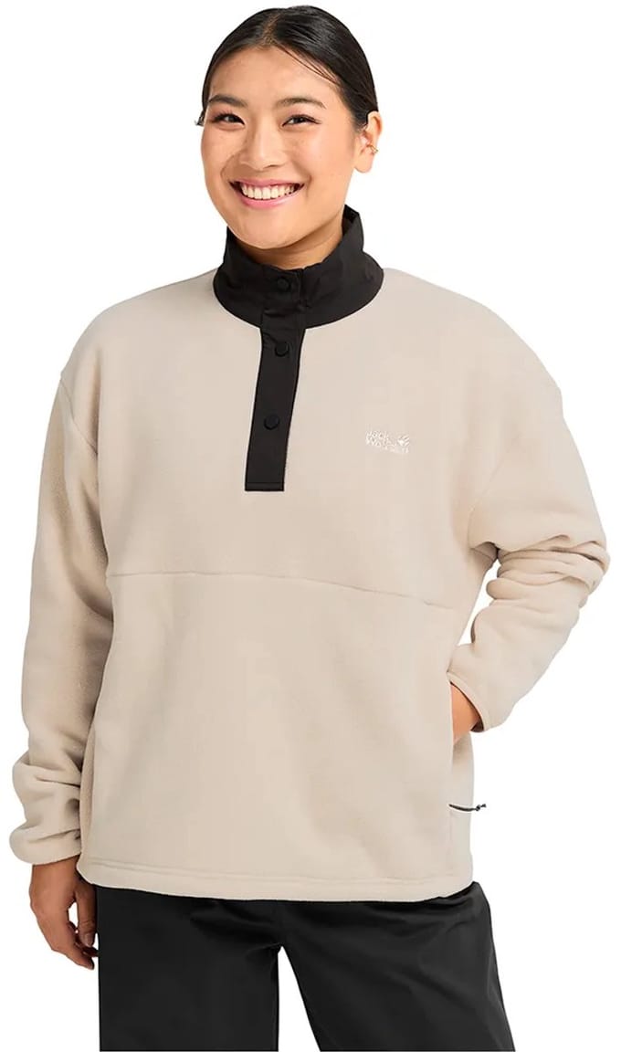 Jack Wolfskin Sumetro Fleece Met Halve Rits Beige M Vrouw