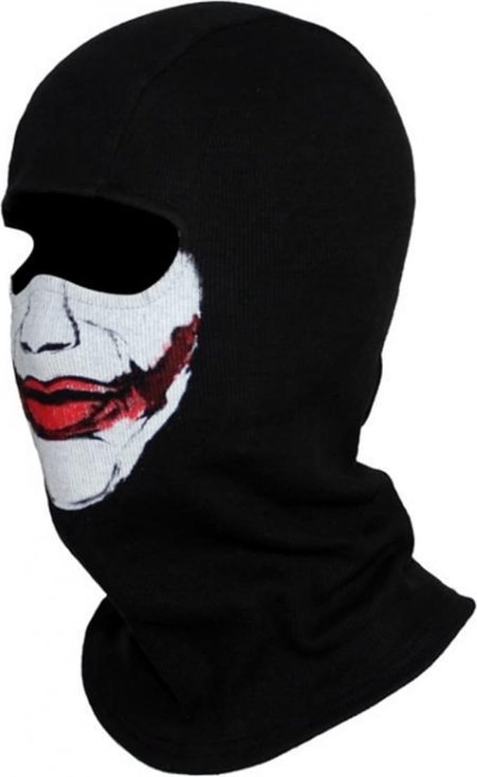 ***Ski Masker - Motor Gezichtsmasker Ghost- Winddicht Bivakmuts - Balaclava - Zwart - van Heble® ***