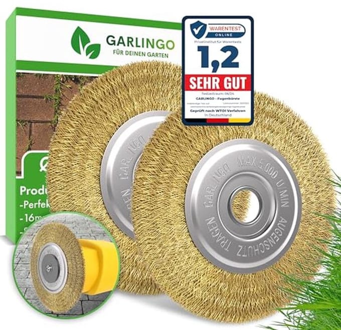 Voegenborstel Set van 2 - 10 mm Breed voor Tuin en Terras