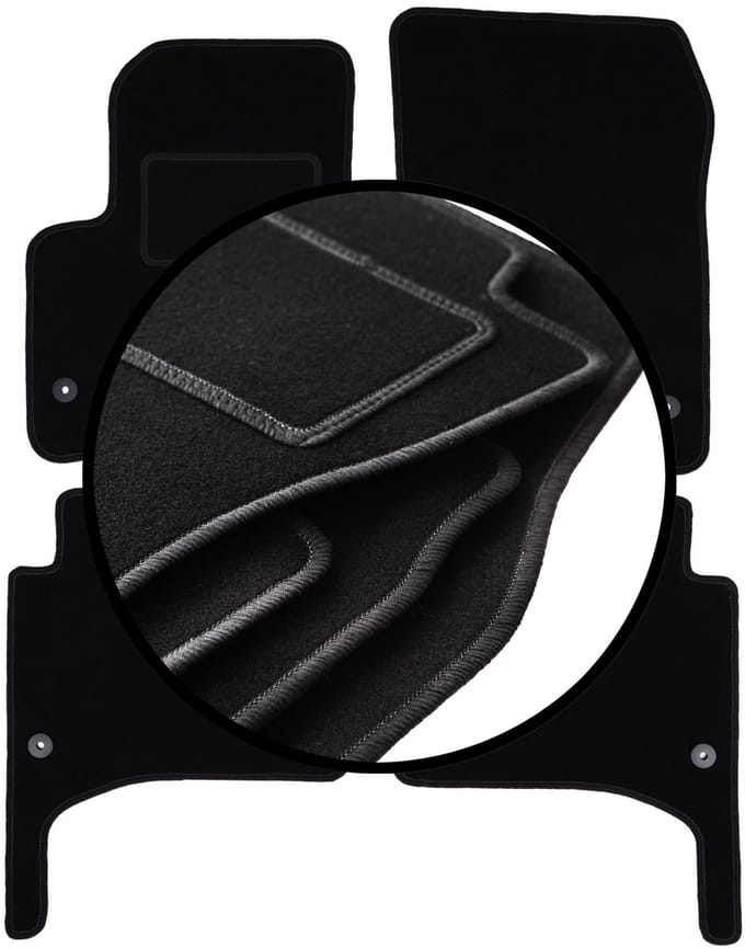 Complete set veloursmatten voor: Porsche Cayenne I SUV (2002-2010)