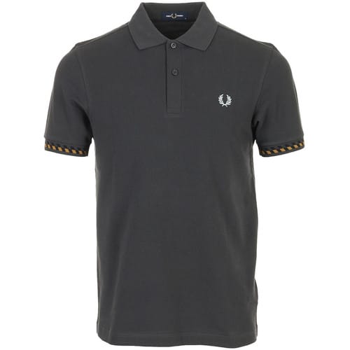 T-shirt Korte Mouw Fred Perry Jacquard Cuff Shirt