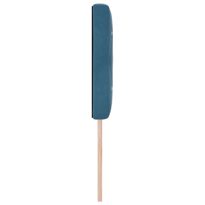 vidaXL - Hoofdbord - Donkerblauw - 144 - cm - Fluweel