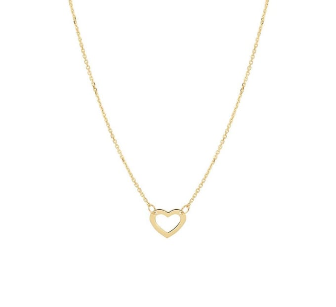Geelgouden Collier hart 0 4023393