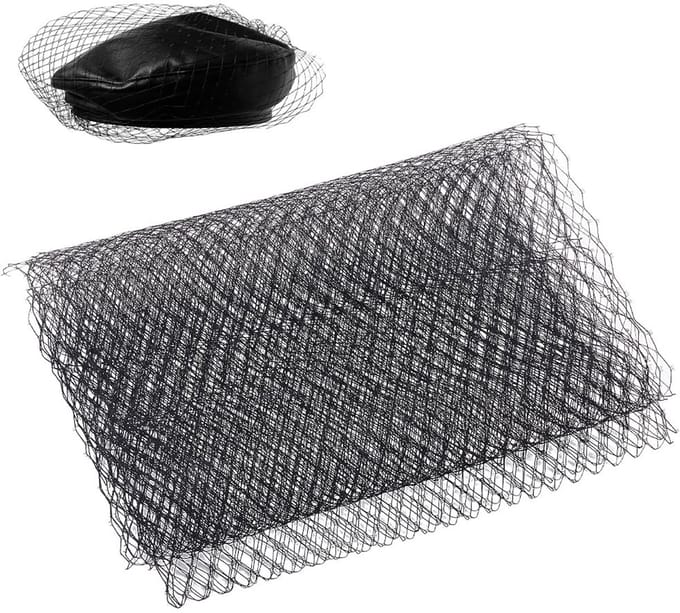 Dailygoods- Nylon Gaas 3 m - Zwart Netweefsel - Lichtgewicht