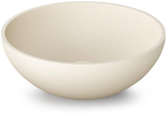 Zeza Element Waskom - 41x41x14cm - solid surface - mat crème (beige)