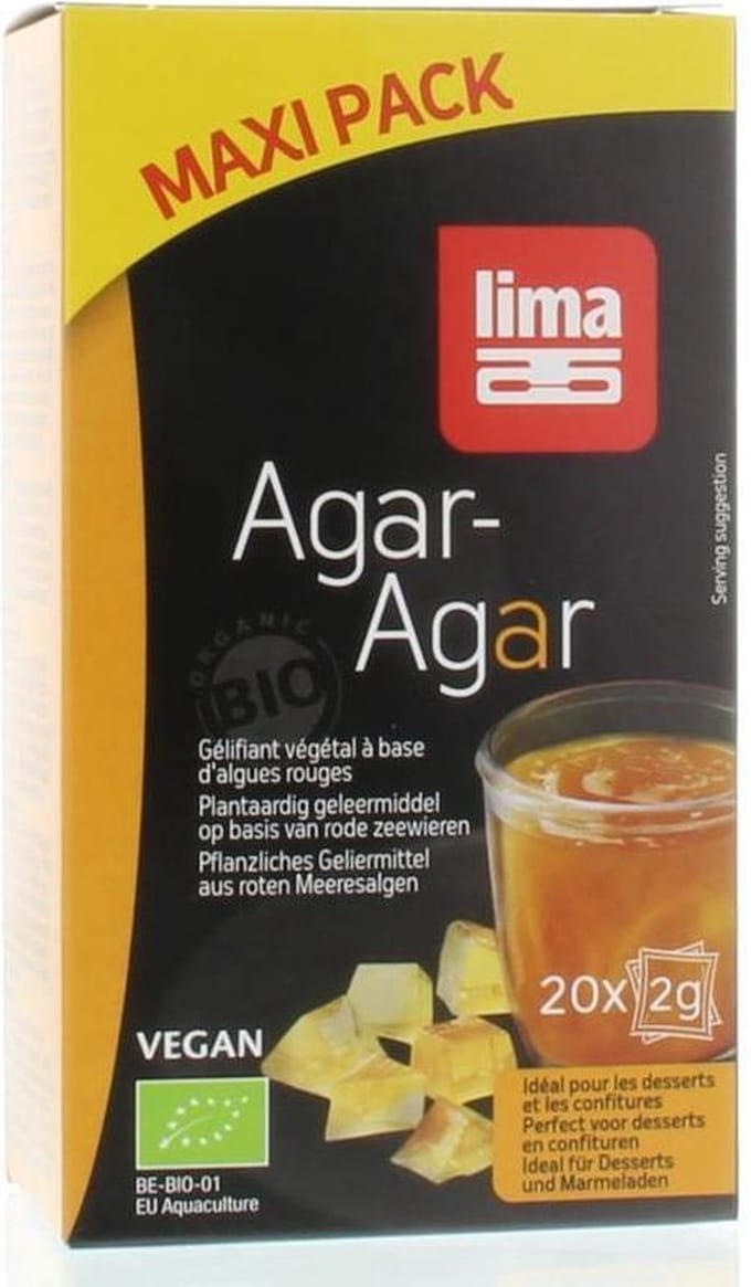 Lima Agar agar maxi pack 2 gram 20 zakjes