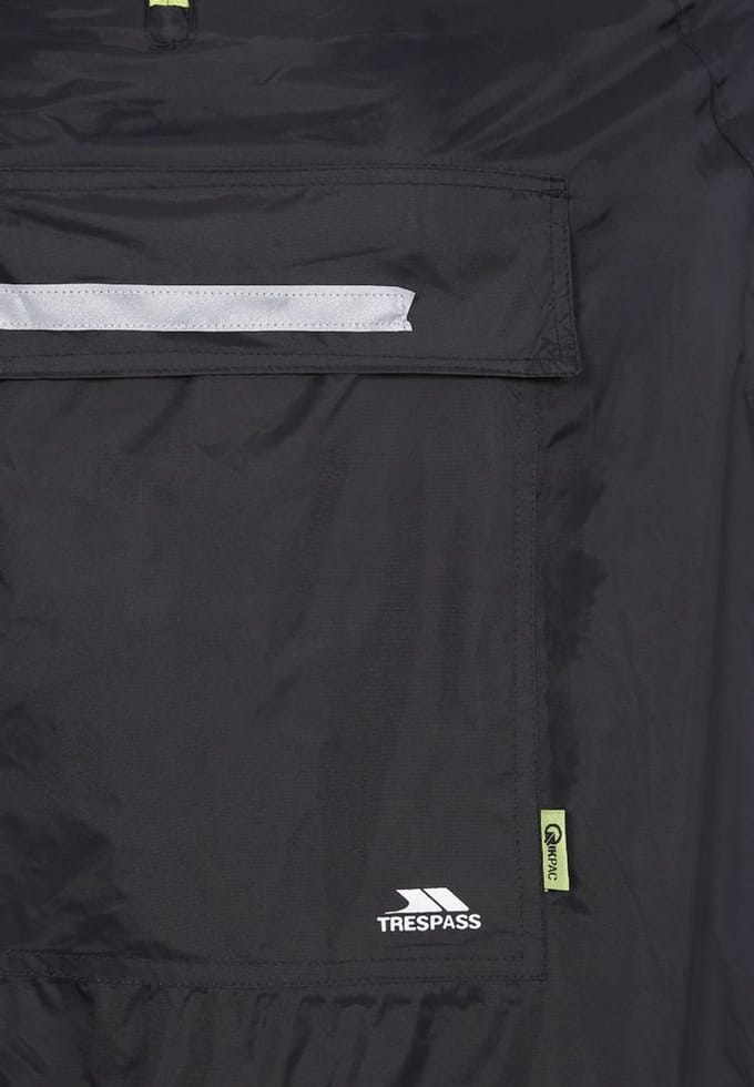 Trespass Qikpac Poncho Zwart S Vrouw