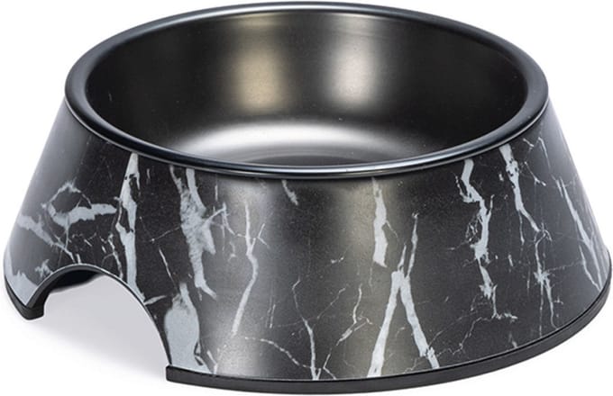 Designed by Lotte Eetbak Meis - Hondenvoerbak - Melamine - Zwart - 14 cm - 160 ml
