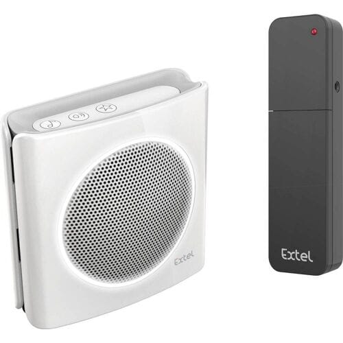 Extel diBi More white draadloze deurbel met converter