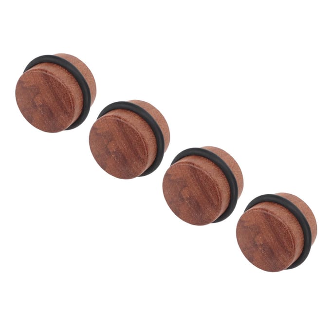 4 pièces Butée de porte cylindrique Prévenir l'impact Silencieux Sans poinçon Bois massif Butée de porte de sol avec