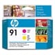 HP C9641A nr. 91 printkop magenta / geel (origineel)