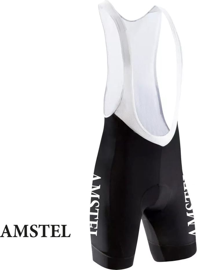 Retro Wielerbroek Amstel Bier - REDTED -Zwart - M