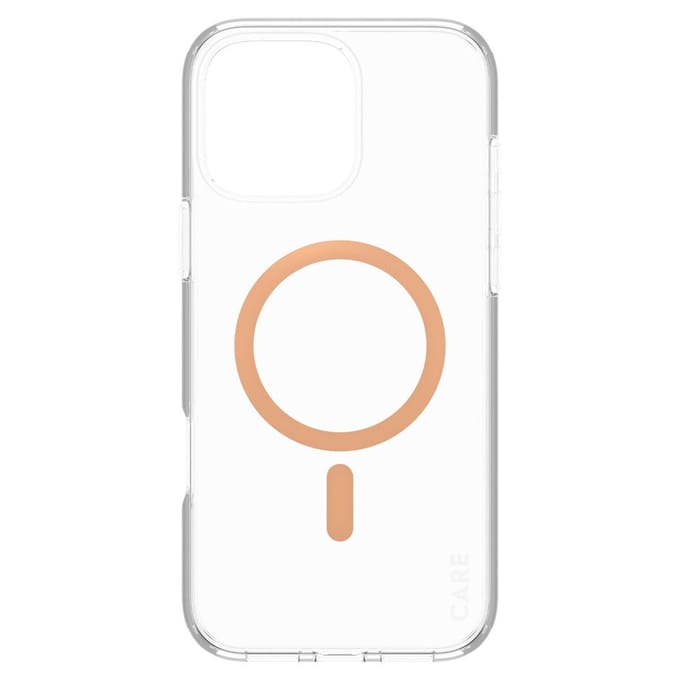 CARE by PanzerGlass Flagship Case - Transparant Urban Combat w. Peachy MagSafe iPhone 16 Pro Max