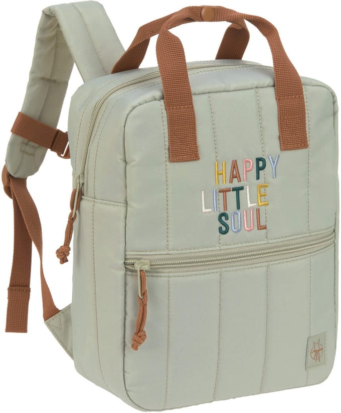 Lässig Rugzak Mini Square Backpack Kinderrugzak Little Gang light khaki