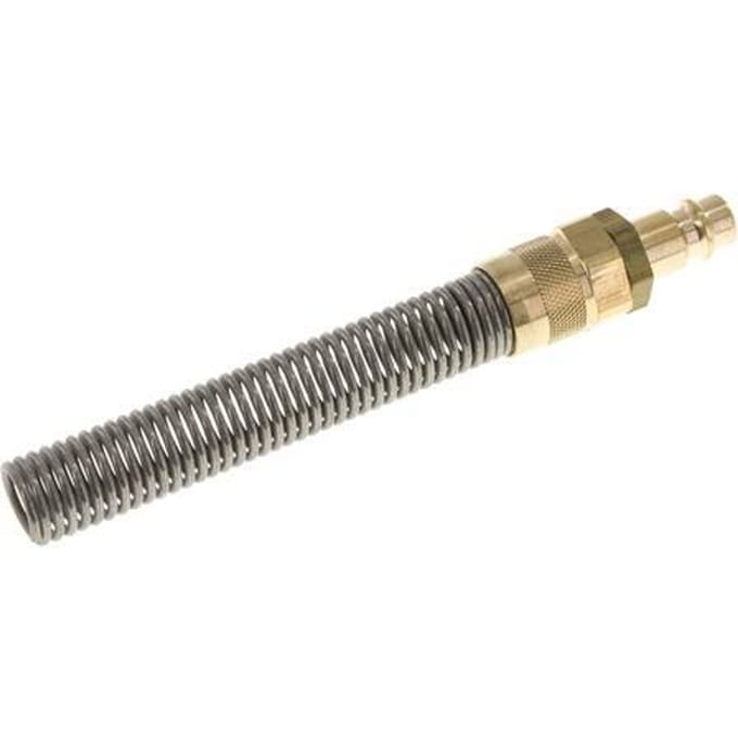 Messing DN 7.2 (Euro) Luchtkoppeling Insteeknippel 9x12 mm Push-On Buigbescherming