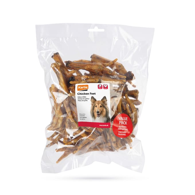500g Karlie kippenpootjes hondensnacks