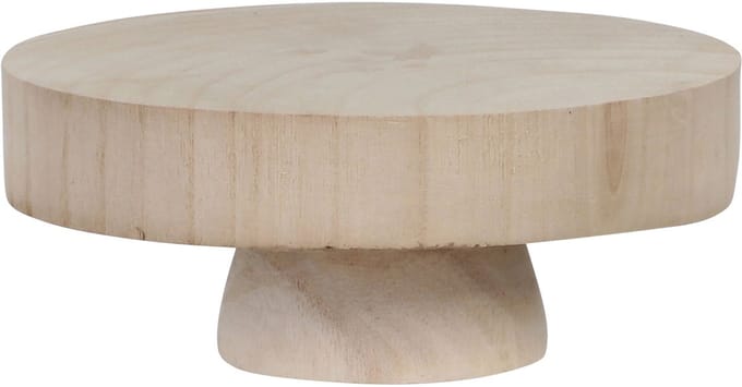 Branded by - Kaarsenplateau June - 8cm hoog - 20cm diameter - hout - RE008
